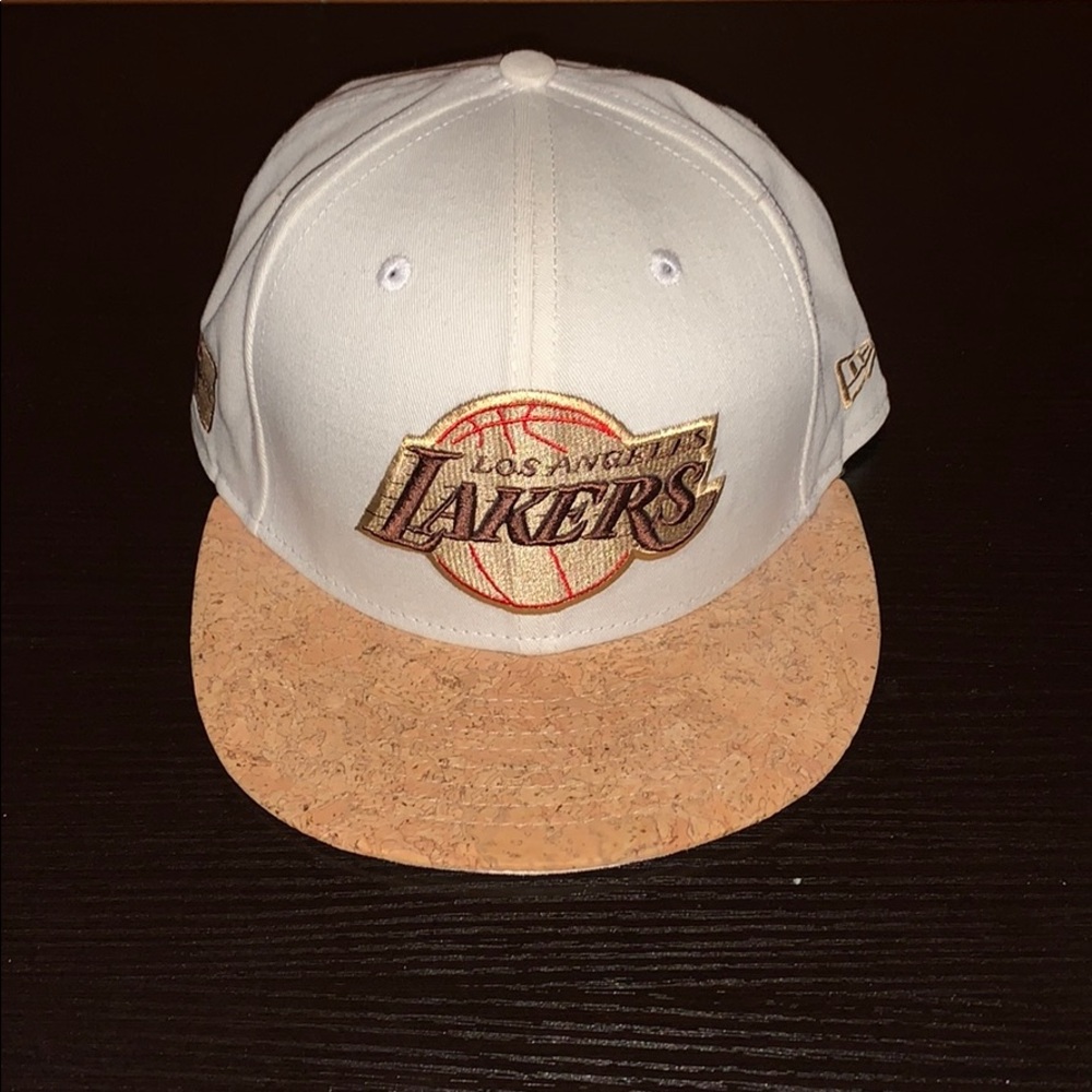 Snapback -Hat Los Angeles Lakers White — Cork Bill